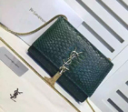 SAINT LAURENT Monogramme Cross-body Shoulder Bag 311217 Green