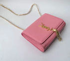 SAINT LAURENT Monogramme Cross-body Shoulder Bag 311217 Pink