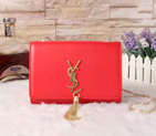 SAINT LAURENT Monogramme Cross-body Shoulder Bag 311217 Red