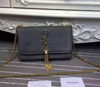 SAINT LAURENT Monogramme Cross-body Shoulder Bag 312388 Gray 312388