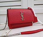 SAINT LAURENT SMALL SUNSET MONOGRAM SAINT LAURENT SATCHEL IN Original LEATHER