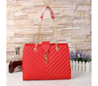 Saint Laurent Large Cabas Caviar Leather Bag Y3009 Red