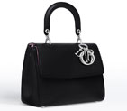 Small Be Dior flap bag in blue satin-finish calfskin M0981PVPU M900