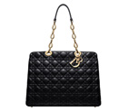Small black leather Dior Soft zipped tote bag M0959OCAL M900