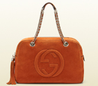 Soho nubuck leather chain shoulder bag 353126 AHHHG 6331