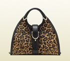 Stirrup jaguar print top handle bag 277514 CKO2G 8065