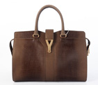 YSL 2013 Cabas Chyc lizard leather tote handbag 8221 Apricot 8221