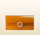 gucci icon polished leather continental wallet 369663