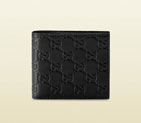 guccissima leather bi-fold wallet 212185 A0V1R 1000 212185