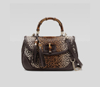 'New bamboo' large top handle bag with tassels 240241 AMDBG 2379