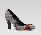 'interlocking' mid heel pump with interlocking G o 247128 FAF60 4061