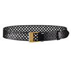 FLOWER CUT CALF LEATHER BELT M9871U