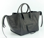 Celine Luggage Phantom Square Bags Crocodile Leather 80078 Black 80078