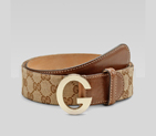 belt with round G buckle 203742 FTAQG 8526