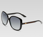large square frame sunglasses with GG detail and s