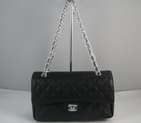 Chanel Black color with Silver chain