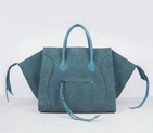 Celine Phantom Bags Suede Leather C6028B Dark Green C6028B