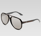 medium aviator sunglasses with G detail and signat
