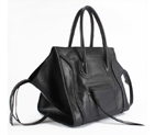Celine Luggage Phantom Square Bags in Oxhide Black