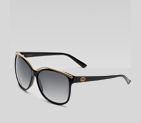 medium round frame sunglasses with GG detail on te