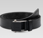 slider belt with embossed gucci logo 256075 BB90N 1000