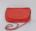 Chanel Sheepskin Leather Shoulder Bags A40033 Red