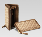 zip around wallet with tassel and bamboo detail 224253 FXOBG 8555