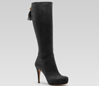 'betty' mid heel platform boot with tassel and bamboo detail 269731 C2000 1000