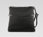 medium messenger bag with perforated detail