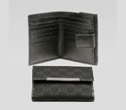 flap french wallet with gucci trademark engraved m