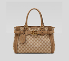 'GG running' medium tote with leather belt and run 247183 F4C1T 8569