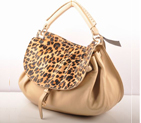 Miu Miu Flap Tote Bags Apricot Leather with Horsehair 90320 90320