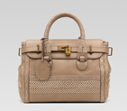 'handmade' large top handle bag with woven web det 263944 ANG6G 1574