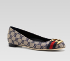 'interlocking' ballerina with interlocking G ornam 247122 FAF60 4061