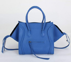 Celine Luggage Phantom Square Bags Ferrari Leather 80066 Blue