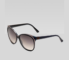 medium cat eye frame sunglasses with GG detail on