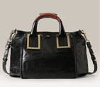 Chloe 'Ethel' Lambskin & Goatskin Leather Top Handle Satchel
