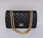 Chanel Classic Quilted Flap Bag 1113 Black Golden