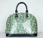 Louis Vuitton Monogram Vernis Alma MM M91611 dark blue M91611