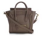 Celine Luggage Nano Boston Bag Original Leather Light Khaki
