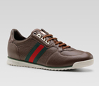 lace-up sneaker with signature web detail 243825 BHL10 2041