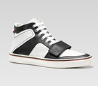 hi-top lace-up sneaker with embossed G script deta 245310 AEIT0 1068