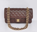Chanel 2.55 Double Flap Bag Brown with Gold Hardware