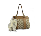 'smilla' medium top handle bag with removable fur 269925 ANGAT 9873