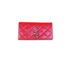 CHANEL Leather Long Wallet