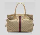 'horsebit tassel' medium tote with signature web, 232969 FWCHG 9666