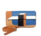 Fendi  '2Jours Elite' leather mixed color handbags F8035S