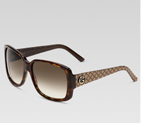 small rectangle frame sunglasses with GG detail an