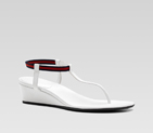 'areia wedge' low heel wedge thong with signature 257565 BDE50 9087