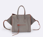 New Color Celine Luggage Phantom Square Bags Ferrari Leather 80066 Khaki